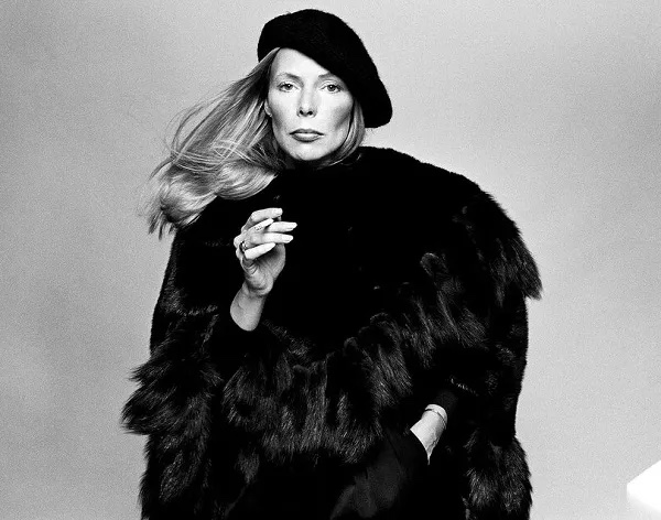 Joni Mitchell 黑白照片